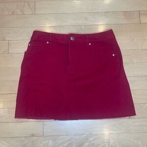 Denim Skirt ~ Forever 21 Red Denim Skirt, Size small.